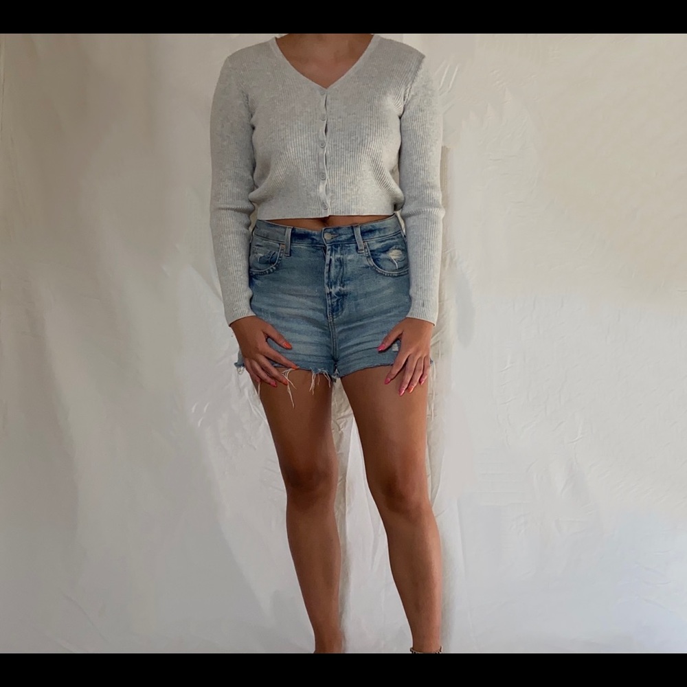 brandy melville grey shannon cardigan